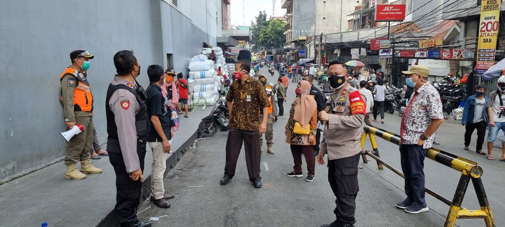 Kondisi penertiban di Pasar Tanah Abang, 9 Juli 2021. (Dok Istimewa)