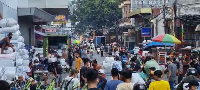 Kondisi penertiban di Pasar Tanah Abang, 9 Juli 2021. (Dok Istimewa)