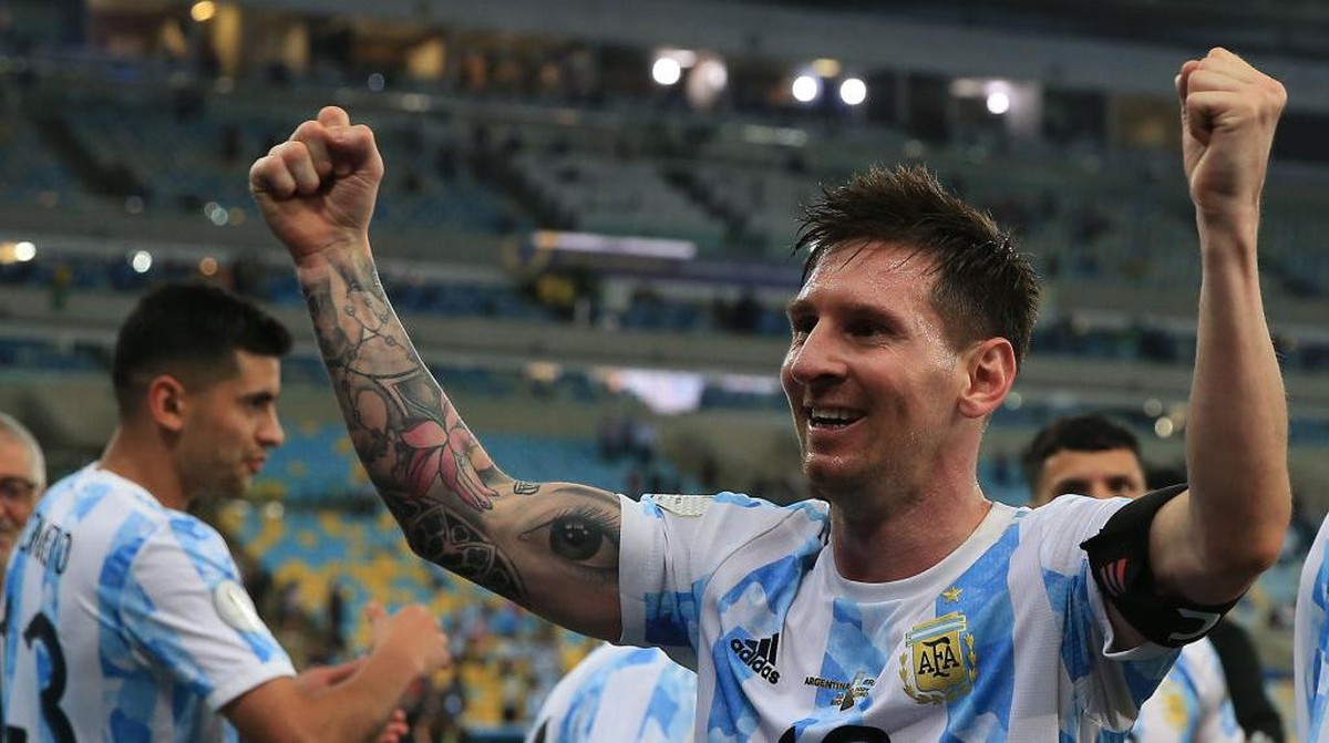 Lionel Messi ikut mengantar timnas Argentina juara Copa America 2021 (Foto: Getty Images/Buda Mendes)