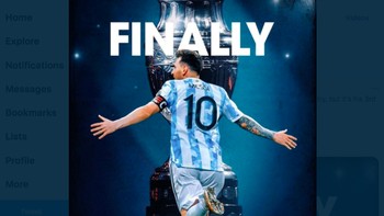 Finally, Messi!! Foto: Twitter