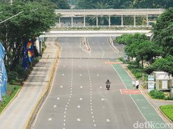 Jalanan Sepi, Lalu Lintas Jakarta Turun 60%