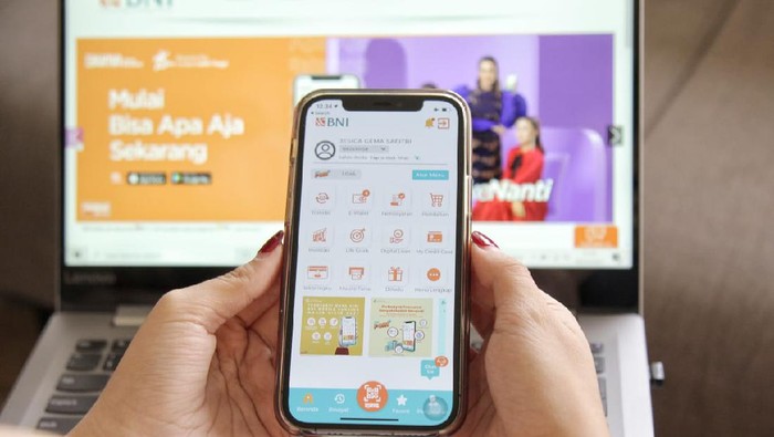 Aplikasi mobile banking BNI terbaru.