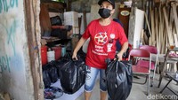 Makanan yang telah jadin siap dikirimkan ke warga yang tengah isolasi mandiri.