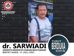 3 Dokter Meninggal dan 140 Nakes di Banyuwangi Terpapar COVID-19
