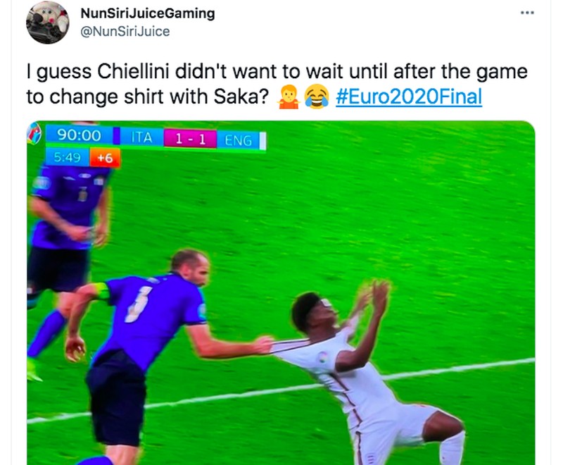 Meme Chiellini Saka