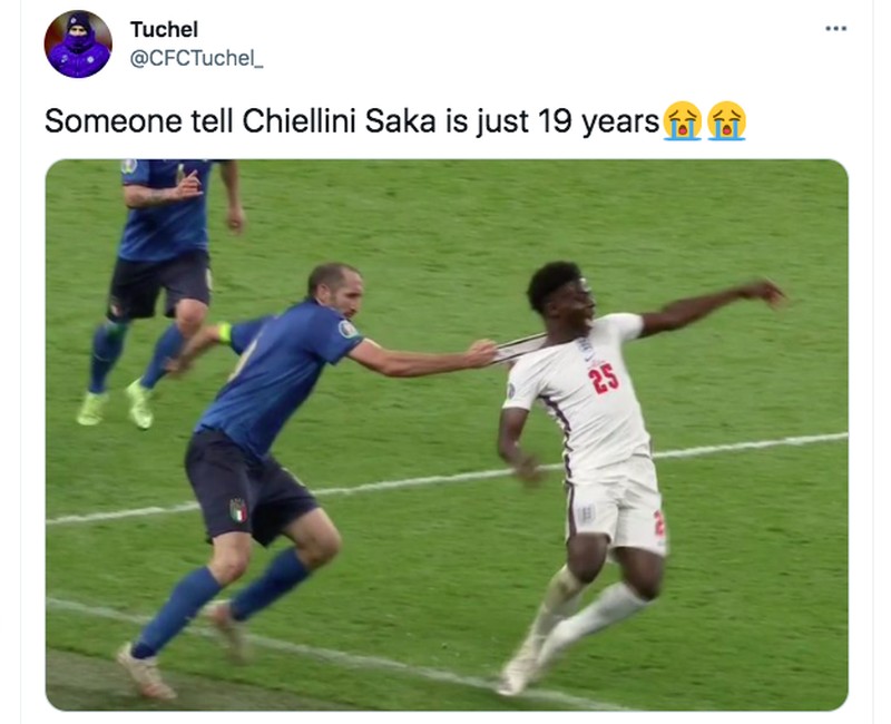 Meme Chiellini Saka