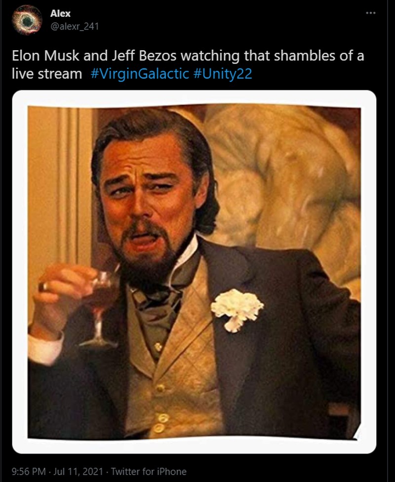 Meme Richard Branson ke Luar Angkasa