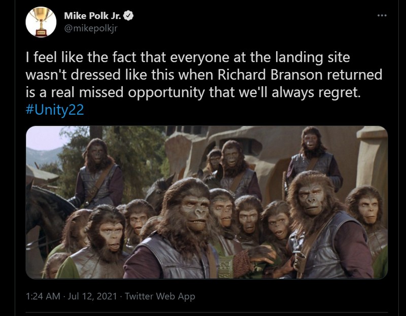 Meme Richard Branson ke Luar Angkasa