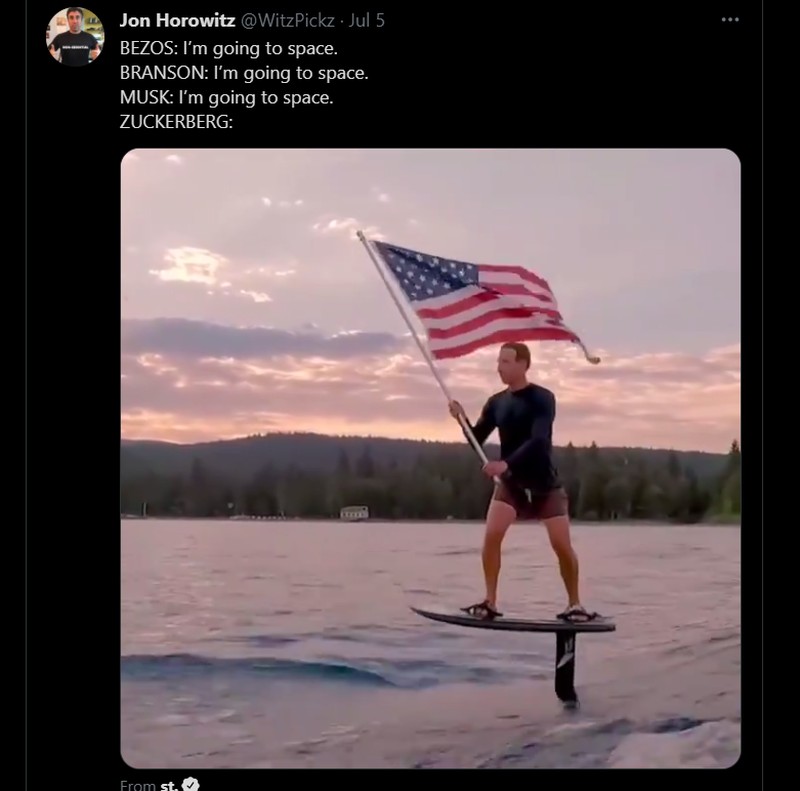 Meme Richard Branson ke Luar Angkasa