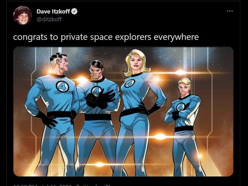 Meme Richard Branson ke Luar Angkasa