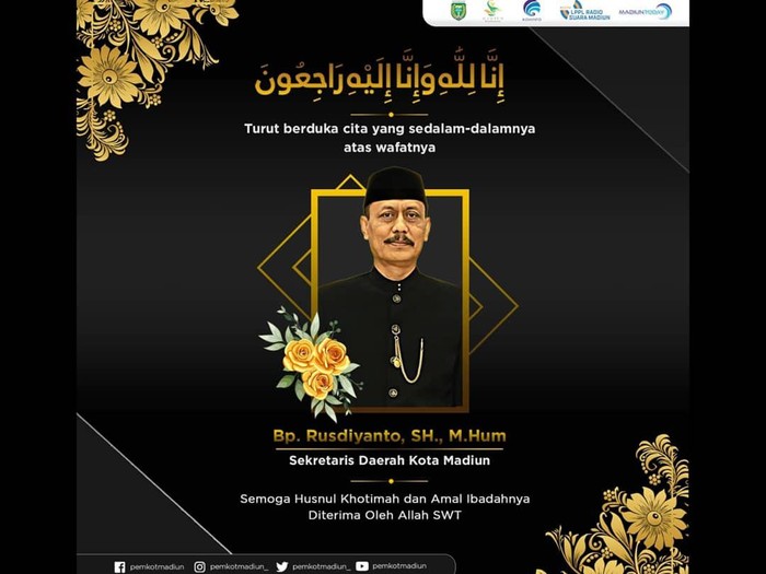 Sekda Kota Madiun meninggal positif COVID-19