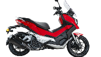 Fitur-fitur lain yang ada di skutik ini meliputi panel spidometer full digital, dua port sambungan USB dan soket 12V, serta windshield yang bisa disetel. Wmoto Xtreme 150i memiliki bobot sekitar 143 kg dengan kapasitas tangki 11 liter. Satu tangki minyak penuh diperkirakan bisa untuk menempuh jarak sejauh 400 km. Foto: Dok. MForce Bike