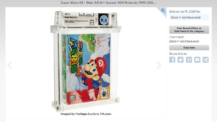 Super Mario 64 terjual Rp 22,6 miliar, jadi game termahal di dunia