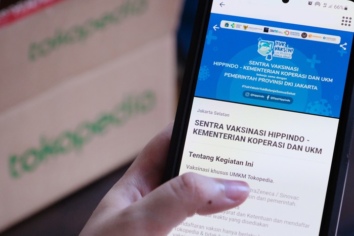 Tokopedia dan Hippindo Buka Sentra Vaksinasi bagi Ribuan UMKM