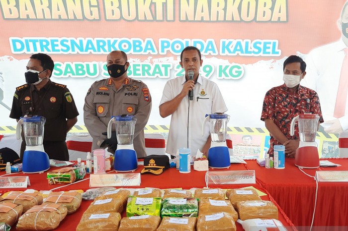 Direktur Reserse Narkoba Polda Kalimantan Selatan, Komisaris Besar Polisi Tri Wahyudi (ANTARA/Firman)