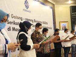 Kemnaker, Apindo, Kadin & Pekerja Deklarasi Gotong Royong PPKM Darurat