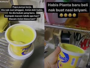 Ngakak! Dikira Sabun Cuci Piring, Bapak-bapak Ini Cuci Piring Pakai Margarin