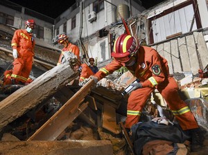 Hotel di China Tiba-tiba Ambruk, 8 Orang Tewas dan 9 Hilang