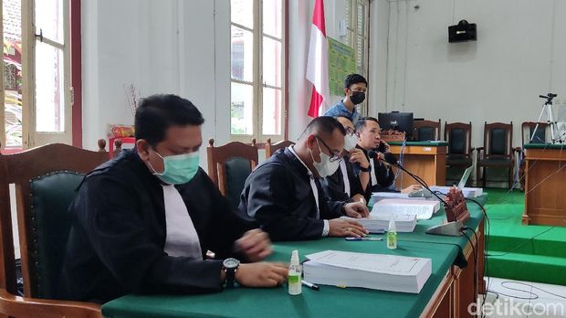 Sidang tuntutan penyuap Nurdin Abdullah, Agung Sucipto (Hermawan/detikcom).