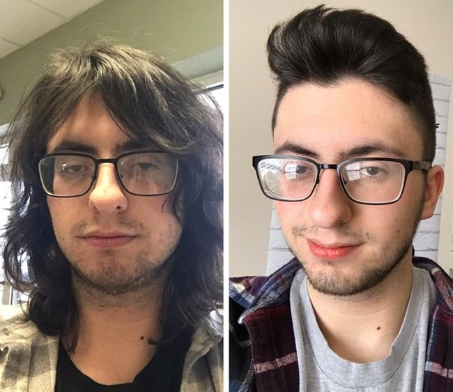 “Rambut baru, diriku yang baru,” begitu tulis pengguna Reddit ini pada caption fotonya. Foto: Dok. Reddit