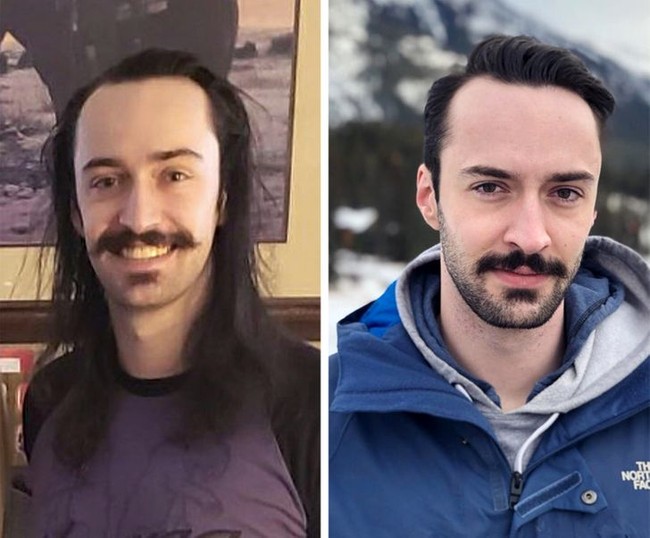 “Aku akhirnya potong rambut dan tidak pernah merasa lebih bahagia dengan hasilnya,” tulis akun Reddit @brettzkyyy. Foto: Dok. Reddit