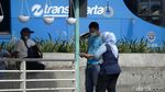 Wajib Tunjukkan STRP, TransJakarta Sepi Penumpang