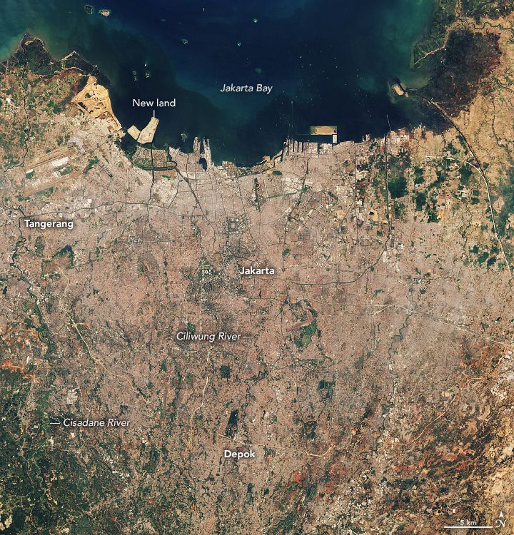 Citra satelit Jakarta tahun 1990-2019