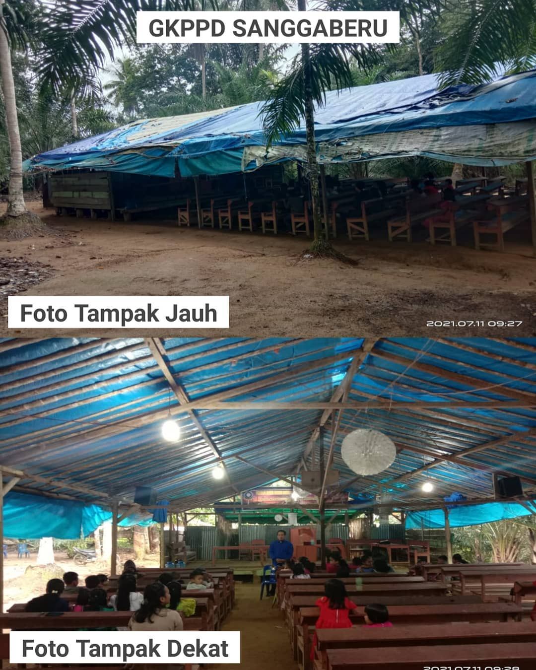 Gereja beratap terpal di Aceh Singkil (Dokumen Forum Cinta Damai Aceh Singkil (Forcidas))