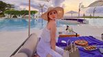 Gaya Mewah Jessica Forrester Nongkrong di Beach Club Bali