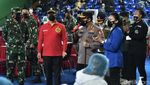 Momen Panglima TNI-Kapolri Tinjau Vaksinasi Mahasiswa