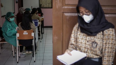 Pelajar di Berbagai Daerah Jalani Vaksinasi COVID-19 Massal
