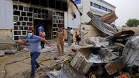 Perdana Menteri Irak, Mustafa al-Kadhimi, sudah memerintahkan agar beberapa manajer di rumah sakit itu, ditahan dan dibekukan sementara dari jabatan mereka.  AP Photo/Khalid Mohammed.