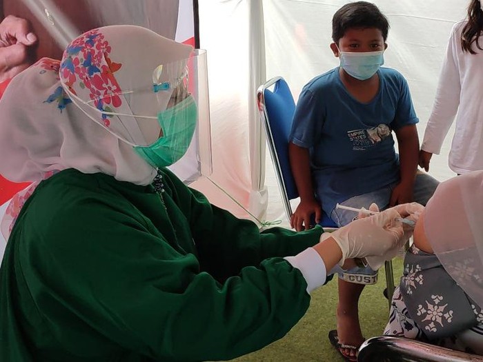 Vaksinasi di ciamis, kejari ciamis gelar vaksinasi massal