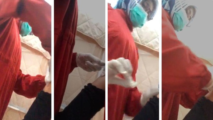 Viral video diduga suntikan vaksin kosong Viral video diduga suntikan vaksin kosong