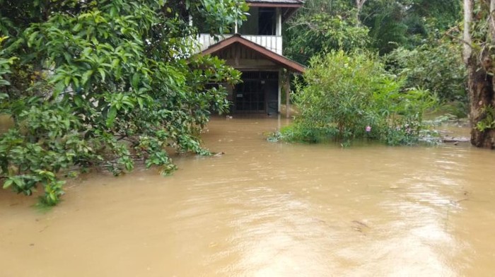 Banjir melanda Kalbar yakni di Kabupaten Mempawah dan Kabupaten Kapuas Hulu. Lebih dari 4.800 warga di dua kabupaten tersebut terdampak banjir. (dok BNPB)