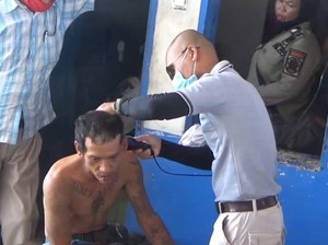 Bikin Resah Warga, Anak Punk di Tanjungbalai Dirazia-Dicukur Botak