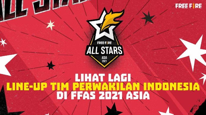 Line-Up 2 Tim Perwakilan Indonesia di Free Fire All Stars 2021: Asia