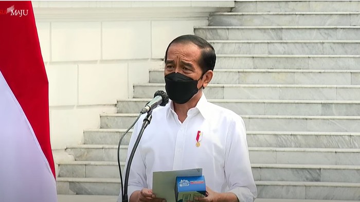 Presiden Jokowi (Foto: Tangkapan layar YouTube Setpres)