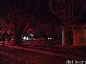Cegah Kerumunan, Lampu Ruang Publik di Pangandaran Dimatikan
