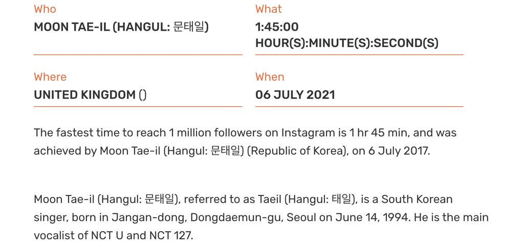 Taeil NCT Pecahkan Rekor Dunia