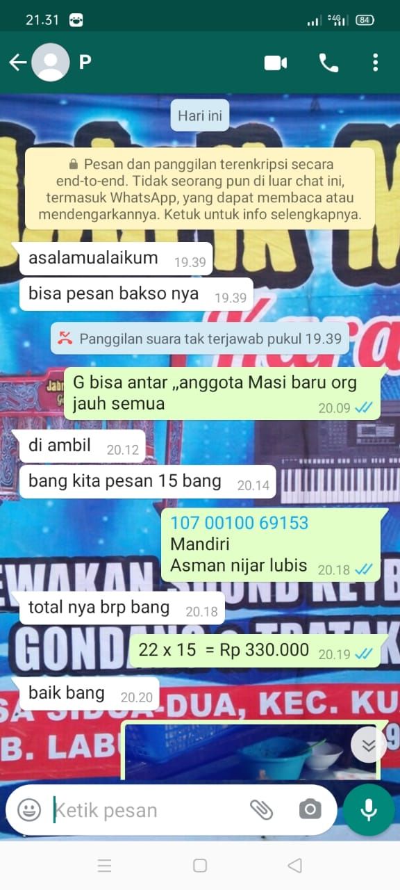 Terulang Lagi! Tukang Bakso Dapat Orderan Fiktif Rp 330 Ribu