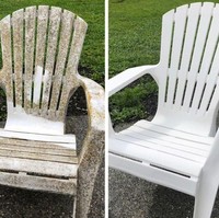 Kursi ini pemberian tetangga. Setelah dibersihkan jadi terlihat seperti baru. Foto: Dok. Reddit