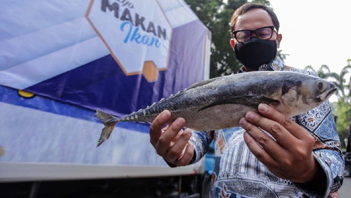 Bima Arya Saat Menerima Bantuan Ikan dari KKP