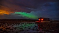 Pedesaan di mana hotel ini berada memang jadi pengamatan aurora urama dengan observatorium sendiri dengan dua teleskop atas dan atap yang bisa dibuka. (Tom Stahl/Hotel Ranga)