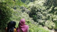 Pemandangan indah dan alami sepanjang perjalanan menuju lokasi curug