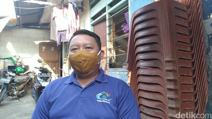 Ketua RT 14/RW 05 Duren Tiga, Jaksel, Wahyu Setiawan. (Adhyasta Dirgantara/detikcom)