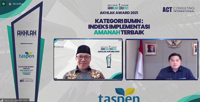 Penghargaan untuk Taspen