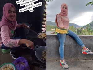 Viral Penjual Tempe Mendoan Cantik Mirip Syahrini