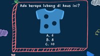 Hayo tebak ada berapa lubang di baju ini.