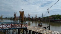 Kamu bisa menyewa perahu untuk menyusuri hutan bakau